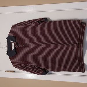 Cypress Links striped pattern golf shirt